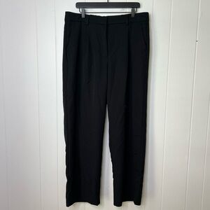 Old Navy Women's Wide Leg Black Pleat Front Trousers Size XL